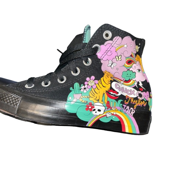 Converse Notebook Print Chuck Taylor All Star Hi Top Sneaker Shoes men 4 women 6 - Picture 3 of 7